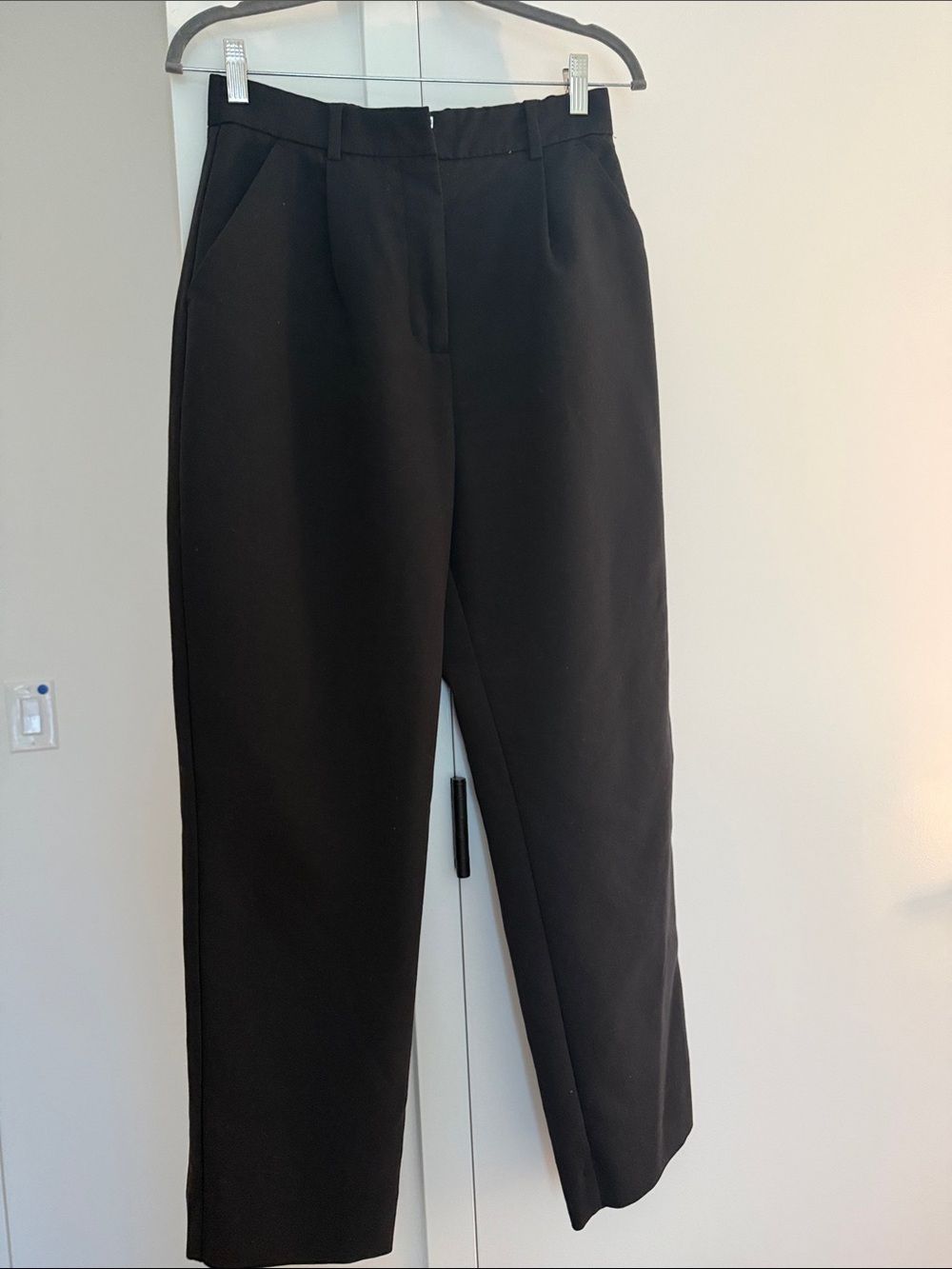 Zara Black Tailored Curvy High-Rise Trousers